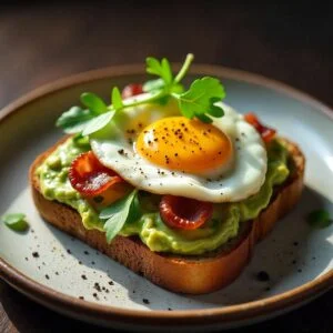 Healthy breakfast recipes with eggs and avocado