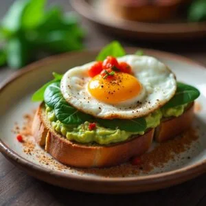 Healthy breakfast recipes with eggs and avocado