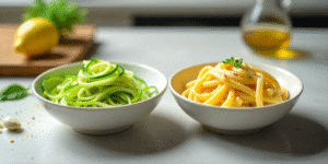 creamy shrimp zucchini pasta
