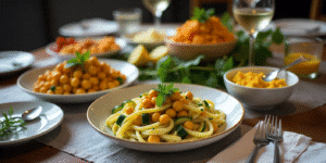 indian chickpea curry with coconut milk